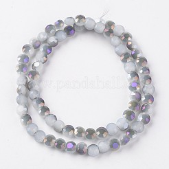 Гальванические стеклянные бусины&nbsp;EGLA-J137-6mm-B-HR04