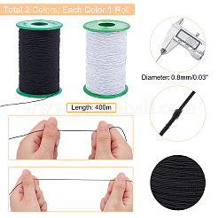 2 rouleau de cordon élastique rond 2 couleurs&nbsp;EW-PH0001-07