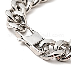 Bracciale in acciaio inossidabile 304 anti-ossidazione con maglie a rombo e leopardo con catene a maglie per uomo e donna&nbsp;BJEW-E009-20P