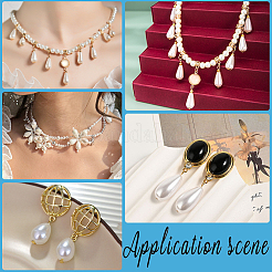 300 шт. подвески из АБС-пластика с имитацией жемчуга&nbsp;KY-SP0001-10