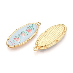 Подвески из нержавеющей стали 304 с цветочным узором и печатным рисунком&nbsp;STAS-T071-27D-G