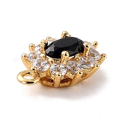 Брелки из экологически чистой латуни с микропаве и кубическим цирконием&nbsp;ZIRC-C027-12G-07-RS