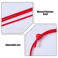 100pcs 4 Farben koreanische gewachste Polyester-Schnur-Armbandherstellung&nbsp;AJEW-DC0004-37B
