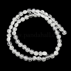 Ручной Millefiori стеклянные плоские круглые нити бисера&nbsp;LK-P010-05