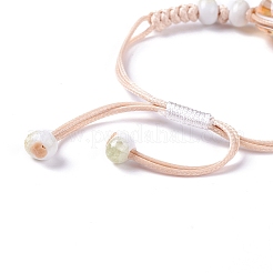 Braccialetto di perline intrecciate di perline di porcellana per donna ragazza&nbsp;BJEW-C004-01B