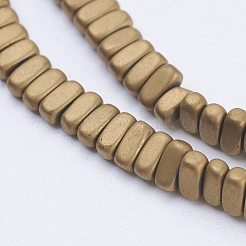 Chapelets de perles en hématite synthétique sans magnétiques&nbsp;G-J382-2x4x2mm-A01-F