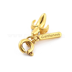 Латунный кулон с фруктами из стразов&nbsp;LS-HJEW-P020-01G-G