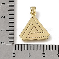 Latón micro pavimenta claro colgantes de circonio cúbico&nbsp;KK-C262-21G