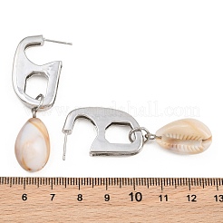 Boucles d'oreilles pendantes en laiton&nbsp;KK-CBA8324-17P