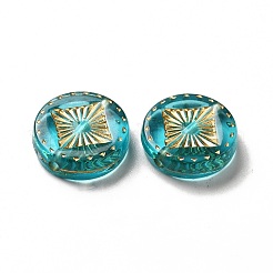 Прозрачных бусин акриловые покрытия&nbsp;OACR-L013-034B