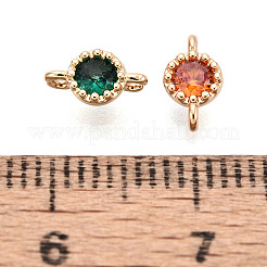 Шармы-соединители из латуни с паве из кубического циркония&nbsp;KK-N276-04G