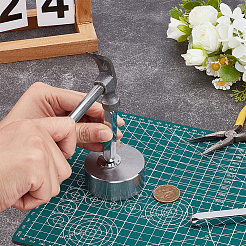 Плоский круглый железный блок&nbsp;TOOL-WH0136-185C