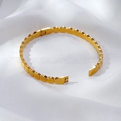 Bracelets manchettes à charnière ouverte en acier inoxydable 304&nbsp;TF6134