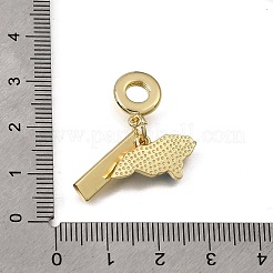 Europäischer Anhänger aus Messing und Emaille&nbsp;KK-CBAA632-24G