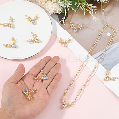 10шт латунные подвески с микропаве и кубическим цирконием&nbsp;FIND-BBC0004-28A-01