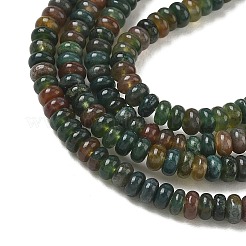 Cuentas de ágata natural india hebras&nbsp;G-N0173-04-2x4mm