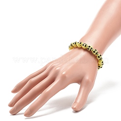 Set di braccialetti elastici con perline di teschio in plastica a 9 colori per bambini&nbsp;BJEW-JB08901