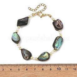 Armbänder aus natürlichen Abalone-/Paua-Muschelperlen&nbsp;BJEW-JB14221