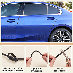 10м ПВХ молдинг для салона автомобиля&nbsp;AJEW-WH0609-403B