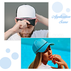 10 шт. 10-цветная акриловая цепочка для бейсболки&nbsp;HJEW-DC00063