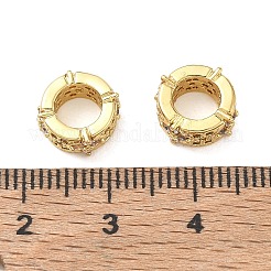 Zirconia cúbica de latón micro pavé abalorios europeas&nbsp;CU-CBA42CA-05G-01