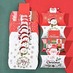 16 шт. 4 стиля подарочных коробок с бумажными подушками на рождественскую тематику&nbsp;CON-FS0001-22