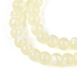 Chapelet de perles en verre baking paint&nbsp;DGLA-N015-4mm-08