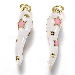 Латунь эмаль подвески&nbsp;X-KK-B026-15G-C