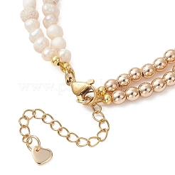 Браслеты из натурального жемчуга и синтетического немагнитного гематита для женщин&nbsp;BJEW-JB13364-02