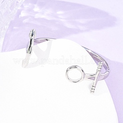 Браслеты-манжеты из хирургической нержавеющей стали 316&nbsp;BJEW-C142-10AS