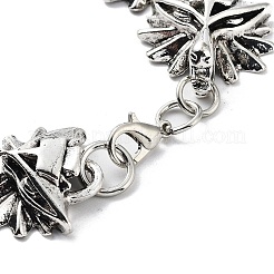 Bracelets de chaîne à maillons de loup en alliage rétro pour femmes et hommes&nbsp;BJEW-L684-010AS