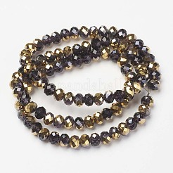 Гальванизируйте прозрачное стекло бисер нитей&nbsp;EGLA-A034-T4mm-O16