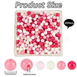 Непрозрачные акриловые бусины&nbsp;SACR-PA0001-04A-05