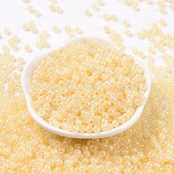 6/0 perline di semi di vetro rotonde placcate arcobaleno di colori opachi&nbsp;SEED-T006-04D-10