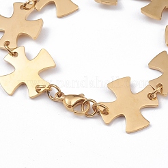 Bracciali a catena in acciaio inossidabile 304&nbsp;BJEW-G582-49G
