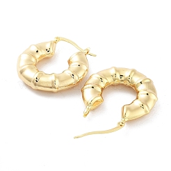 Латунные серьги обруча&nbsp;EJEW-H301-01G-01