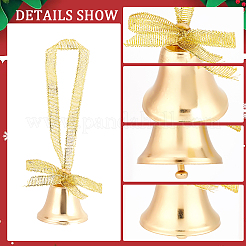 Ahademaker 12 pièces 6 cloches en laiton de style&nbsp;AJEW-GA0004-39