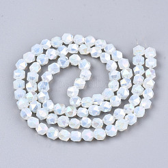Chapelets de perles en verre électroplaqué&nbsp;EGLA-T019-07A
