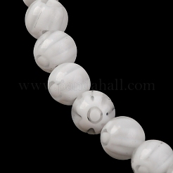 Ручной работы millefiori стеклянные бусины нитки&nbsp;LAMP-G164-02E