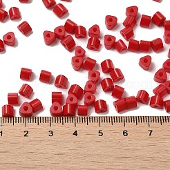 Запекание расписной стеклянной бусины&nbsp;SEED-H002-K-D310