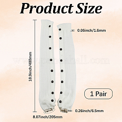 Носки из акрилового волокна с пуговицами&nbsp;AJEW-WH20080-20A