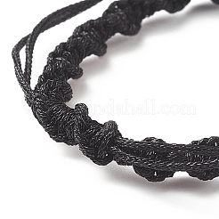2 pièces 2 bracelets tressés en cordon de polyester de style&nbsp;AJEW-JB01144-01