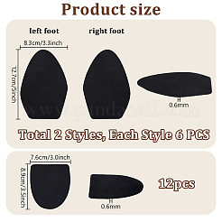 24 Stück 3 Stile Polyester-Sohlenersatz&nbsp;FIND-PH0060-04