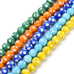 Fatti a mano perle tonde lampwork fili&nbsp;LAMP-L007-12mm-M