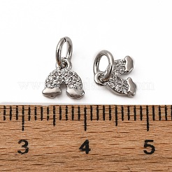 Латунные микро проложить кубического циркония подвески&nbsp;KK-P308-40P