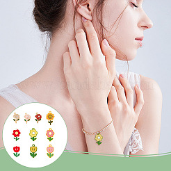 Подвески из сплава эмали 40шт 10 стиля&nbsp;ENAM-AR0001-57