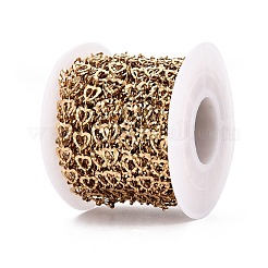 Herzgliederketten aus strukturiertem Edelstahl 304&nbsp;CHS-Q009-04G