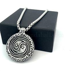 Мужские подвески-колье в виде символа инь-ян из нержавеющей стали 304.&nbsp;VP1359