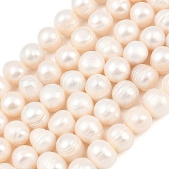Brins de perles de culture d'eau douce naturelles&nbsp;PEAR-D003-01C-05