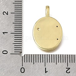 Pendentifs en laiton zircon cubique transparent&nbsp;LS-KK-K427-52G